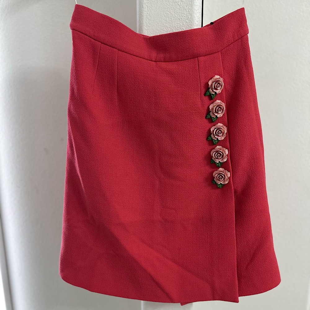 Dolce & Gabbana WOOL MID-LENGTH SKIRT size 42 NWT
